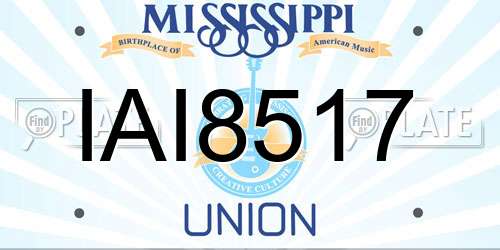 IAI8517 Mississippi License Plate