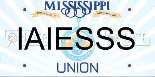 IAIESSS Mississippi License Plate