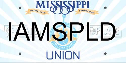 IAMSPLD Mississippi License Plate