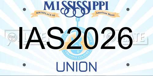 IAS2026 Mississippi License Plate