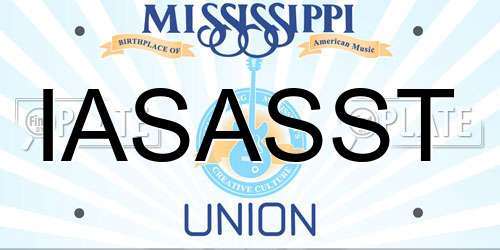 IASASST Mississippi License Plate