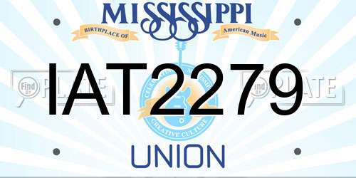 IAT2279 Mississippi License Plate