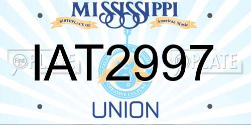 IAT2997 Mississippi License Plate