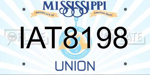 IAT8198 Mississippi License Plate