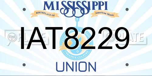 IAT8229 Mississippi License Plate