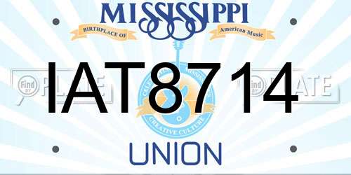 IAT8714 Mississippi License Plate