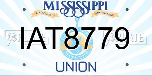 IAT8779 Mississippi License Plate