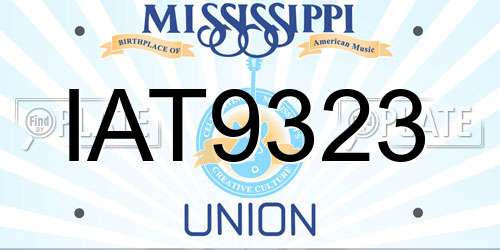 IAT9323 Mississippi License Plate