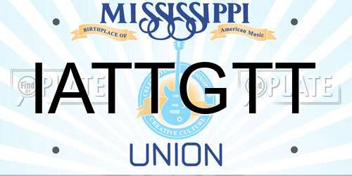 IATTGTT Mississippi License Plate