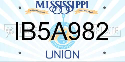 IB5A982 Mississippi License Plate