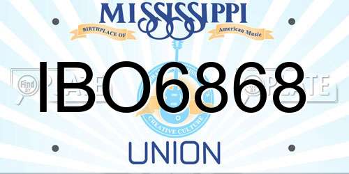 IBO6868 Mississippi License Plate
