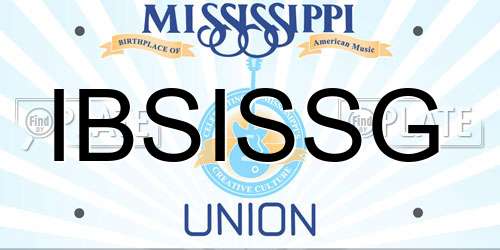 IBSISSG Mississippi License Plate