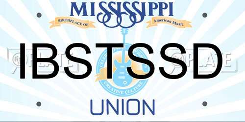 IBSTSSD Mississippi License Plate