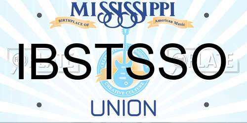 IBSTSSO Mississippi License Plate