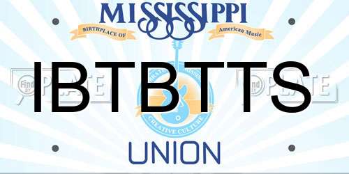 IBTBTTS Mississippi License Plate