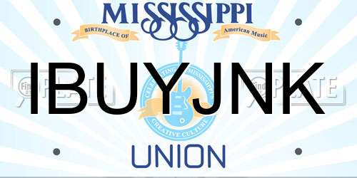 IBUYJNK Mississippi License Plate