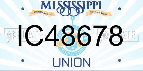 IC48678 Mississippi License Plate