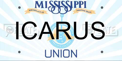 ICARUS Mississippi License Plate