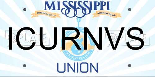 ICURNVS Mississippi License Plate