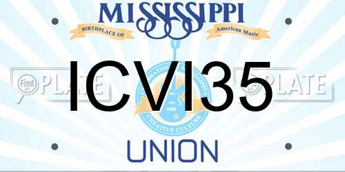ICVI35 Mississippi License Plate