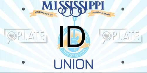 ID Mississippi License Plate