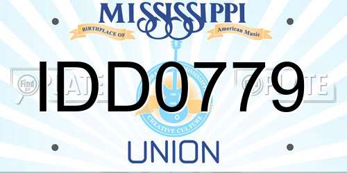 IDD0779 Mississippi License Plate