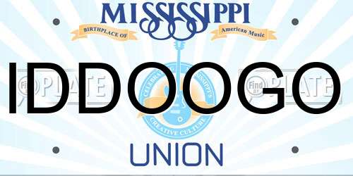 IDDOOGO Mississippi License Plate