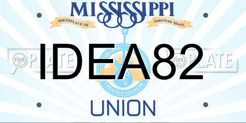 IDEA82 Mississippi License Plate