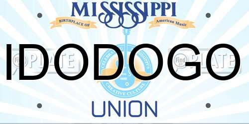 IDODOGO Mississippi License Plate