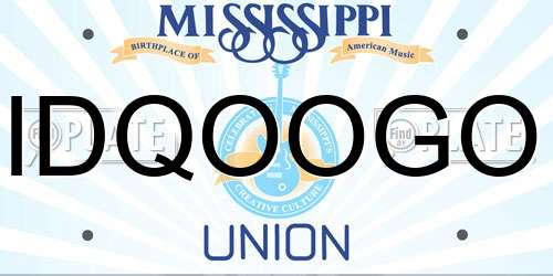 IDQOOGO Mississippi License Plate