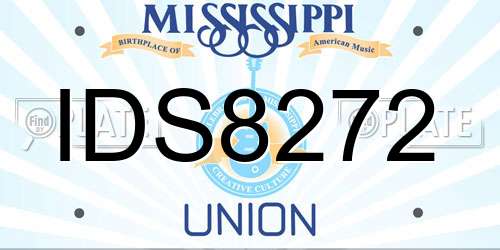 IDS8272 Mississippi License Plate