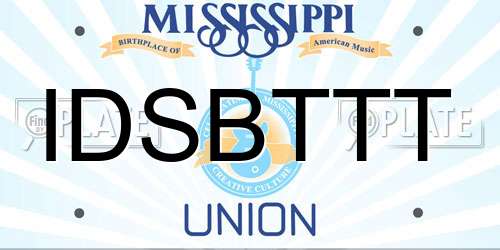 IDSBTTT Mississippi License Plate