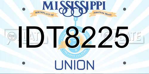 IDT8225 Mississippi License Plate