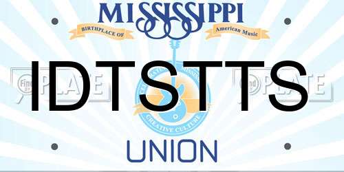 IDTSTTS Mississippi License Plate