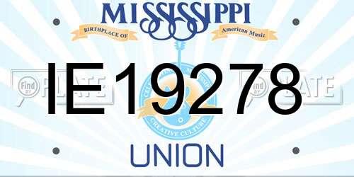 IE19278 Mississippi License Plate