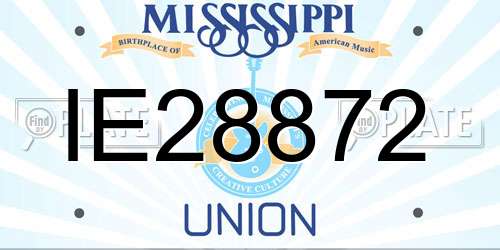 IE28872 Mississippi License Plate