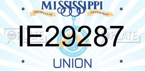 IE29287 Mississippi License Plate