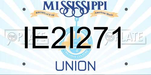 IE2I271 Mississippi License Plate
