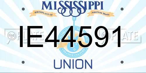 IE44591 Mississippi License Plate