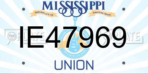 IE47969 Mississippi License Plate