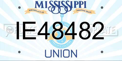IE48482 Mississippi License Plate