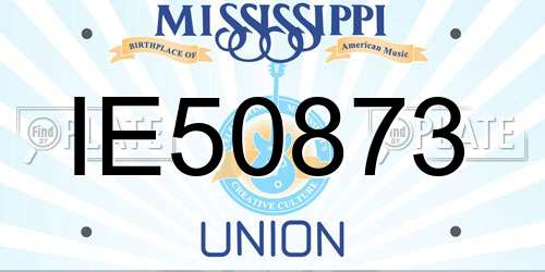 IE50873 Mississippi License Plate