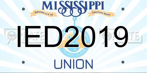 IED2019 Mississippi License Plate