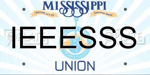 IEEESSS Mississippi License Plate