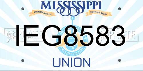 IEG8583 Mississippi License Plate