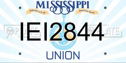 IEI2844 Mississippi License Plate