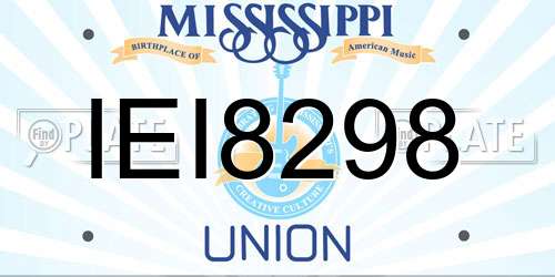 IEI8298 Mississippi License Plate