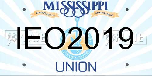 IEO2019 Mississippi License Plate