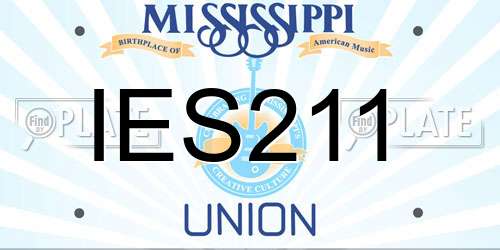 IES211 Mississippi License Plate