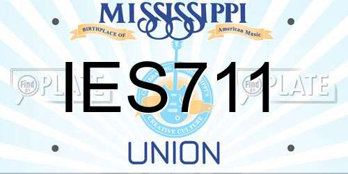 IES711 Mississippi License Plate